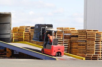 Forklift Loading Cargo