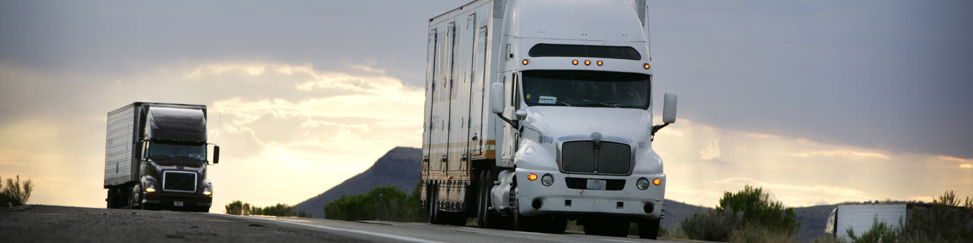 Truck on road.